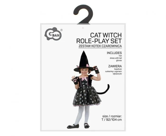 Strój kotek czarownica dla dzieci 92/104 cm (3–4 lata) - Costumes