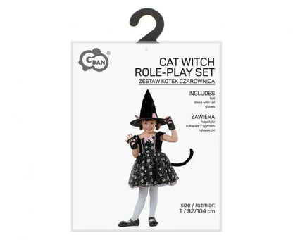 Strój kotek czarownica dla dzieci 92/104 cm (3–4 lata) - Costumes