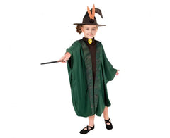 Strój Leśna Czarodziejka dla dzieci – kapelusz i tunika rozm. 110-140 cm - Costumes