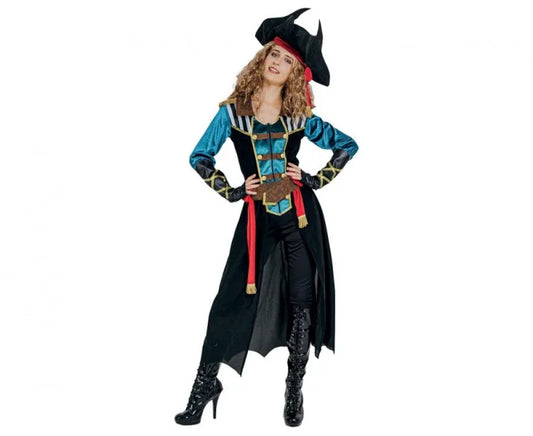 Strój Morska Piratka dla dorosłych M (płaszcz + dodatki)