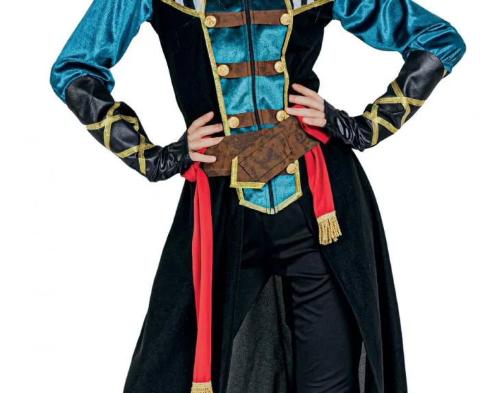 Strój Morska Piratka dla dorosłych M (płaszcz + dodatki)