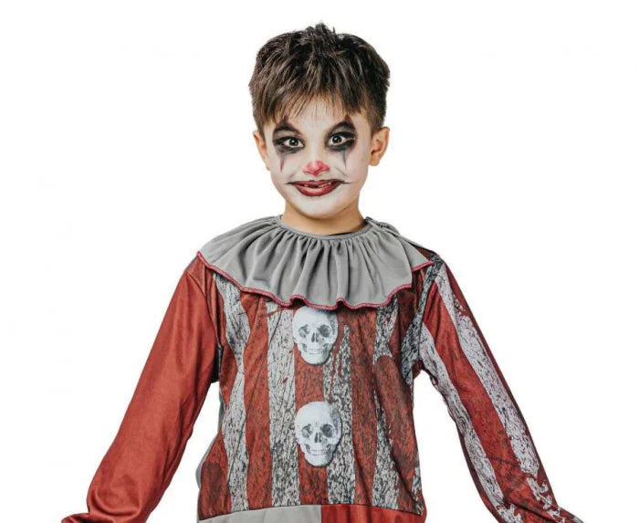 Strój Podwójny Kościotrup dla dzieci – dwustronny kombinezon i kołnierz (120-140 cm) - Costumes