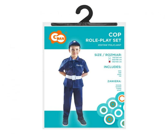 Strój Policjanta dla Dzieci – Gotowy do Akcji! 130/140cm