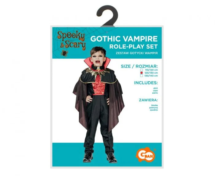 Strój Strasznego Wampira dla dzieci – kostium na Halloween i karnawał - Costumes