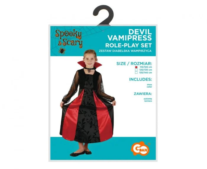 Strój wampirzycy dla dziewczynki 110–140 cm (4–10 lat) - Costumes