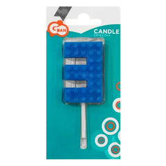 Świeczka Cyfra 3 Klocki, urodzinowa, wys. 5,5 cm