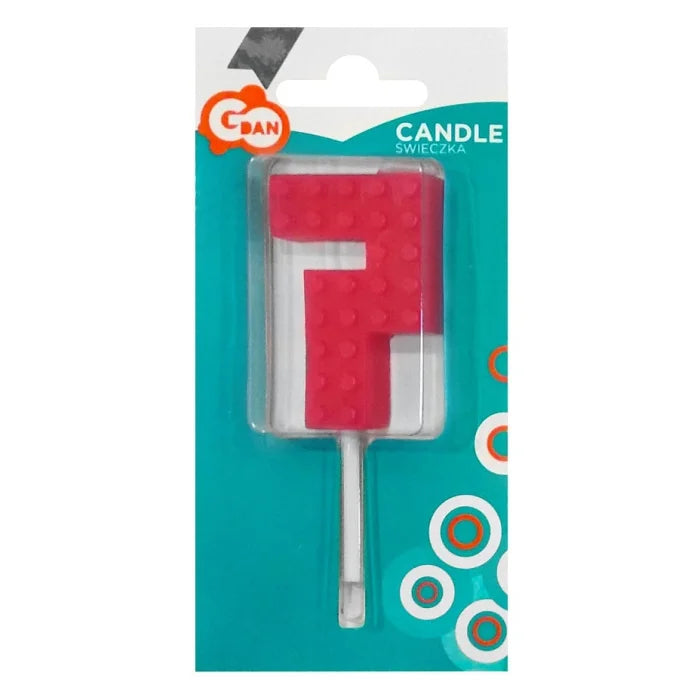 Świeczka Cyfra 7 Klocki, urodzinowa, wys. 5,5 cm