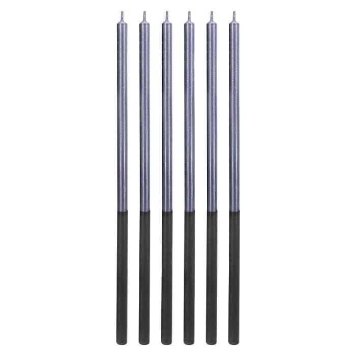 Świeczki Urodzinowe Platinum, Niebieskie - 6 szt.