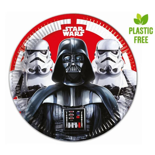 Talerze Papierowe Star Wars Final Battle - 23 cm, 8 szt. Plastic-Free