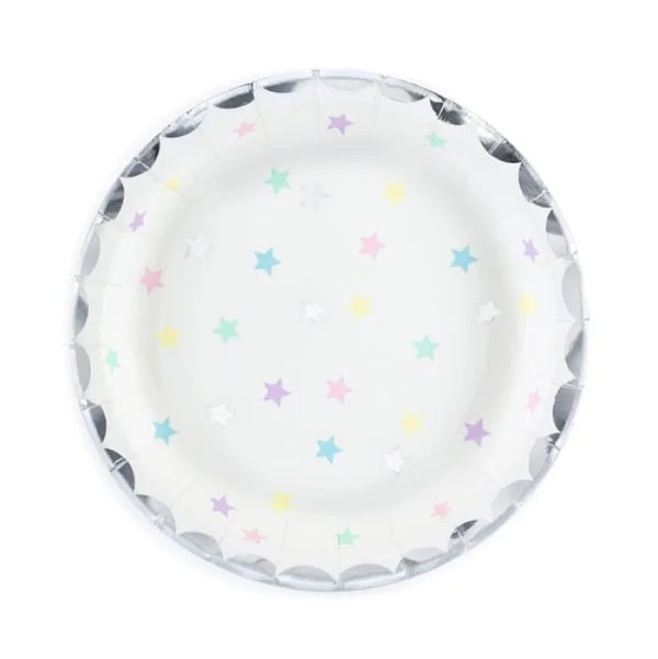 Talerzyki Jednorożec - Gwiazdki, 18 cm