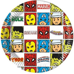 Talerzyki Papierowe "Avengers" - Niezbędny Element Superbohaterskiej Imprezy! 19.5cm 8 szt.