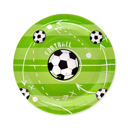 Talerzyki papierowe Football – 18 cm 6 szt. - Disposable Plates
