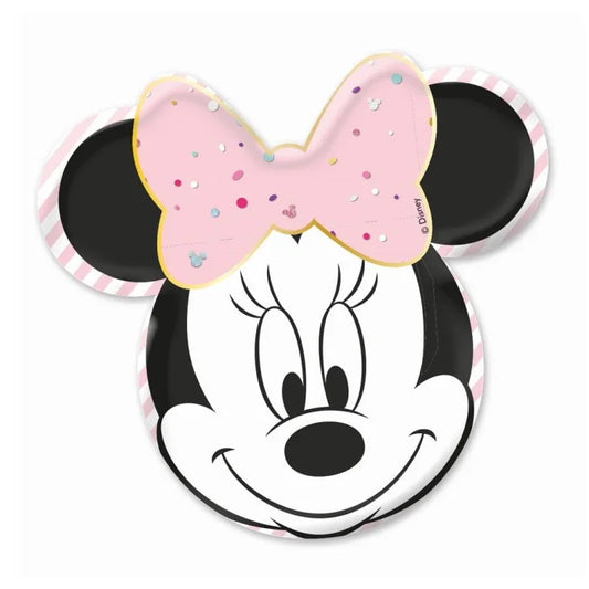 Talerzyki papierowe MINNIE PARTY GEM, 31.5 x 30 cm, 4 szt.