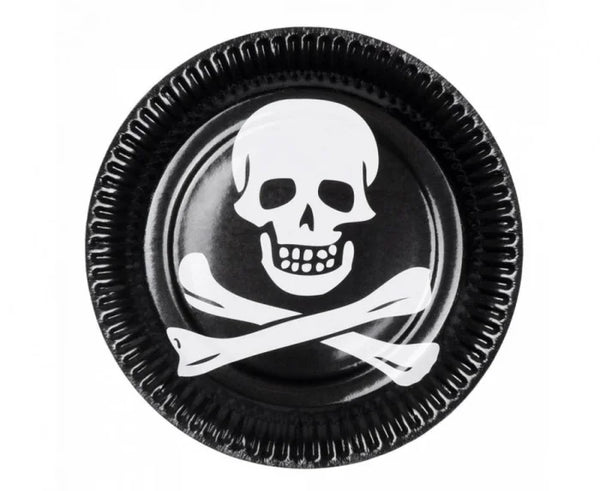 Talerzyki papierowe piraci 23 cm – okrągłe 10 szt. - Disposable Plates