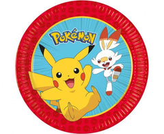 Talerzyki papierowe Pokemon – 23 cm – 8 szt. – Procos - Disposable Plates