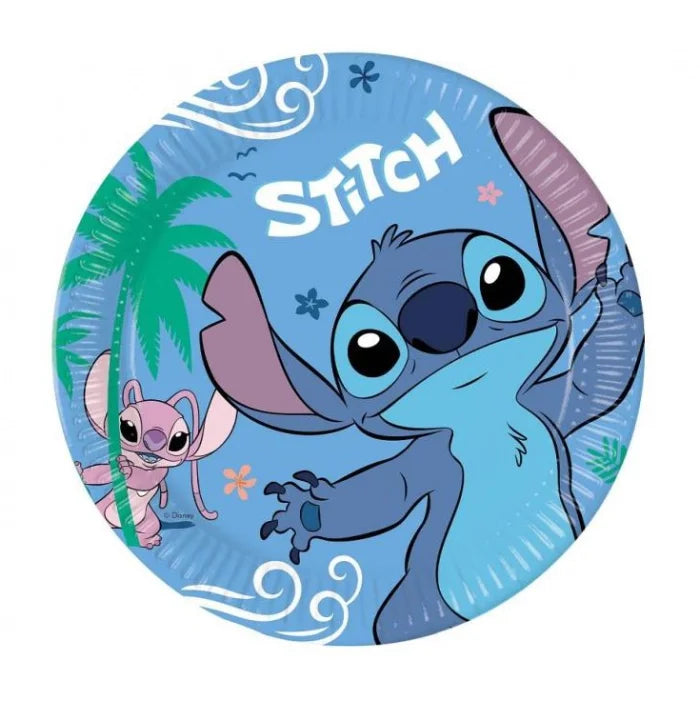 Talerzyki papierowe Stitch & Angel – Kolorowa dekoracja na Twoje przyjęcie!