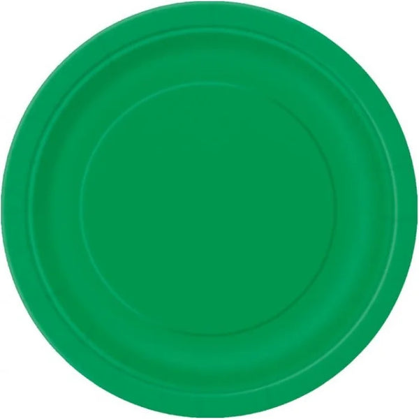 Talerzyki papierowe Zielone