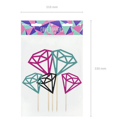 Toppery Diamenty, kolekcja Diamentowa, 12,5-25,5 cm, 5 szt.