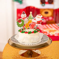 Toppery na tort Boże Narodzenie – Świąteczny Mix 6 szt. ok. 11 cm - Cake Toppers