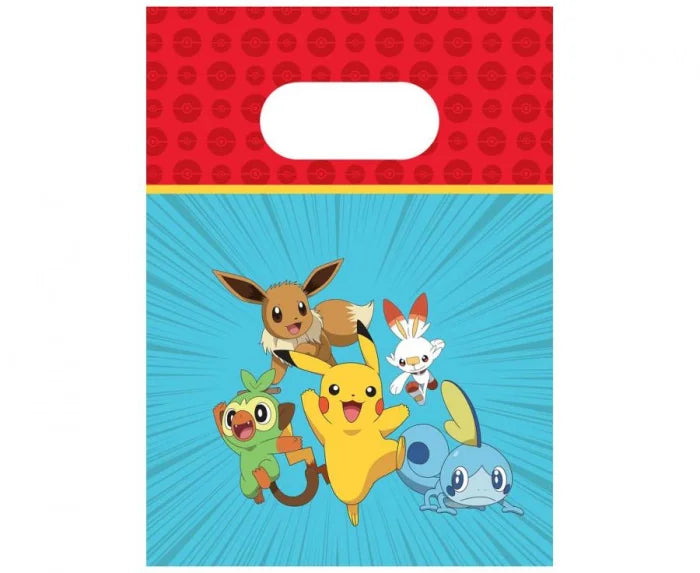 Torebki papierowe Pokemon – 4 szt - Party Supplies