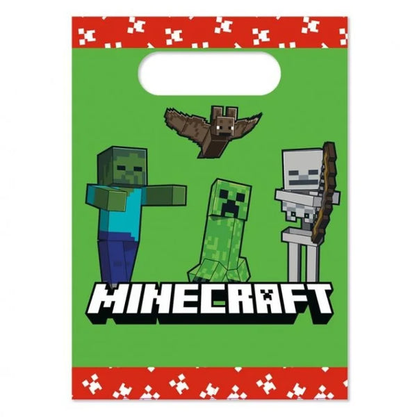 Torebki prezentowe papierowe Minecraft – idealne na prezent dla fana gry!