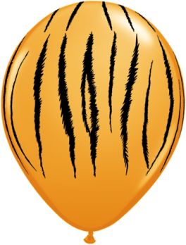 Balony lateksowe QL 11" Tygrys- paski"