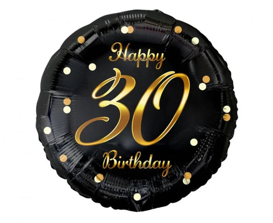 Urodzinowy balon foliowy na 30 urodziny – 45 cm