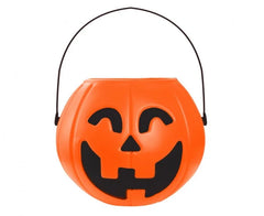 Wiaderko Dynia na Halloween – koszyczek na cukierki 16 × 14 cm - Costume Accessories