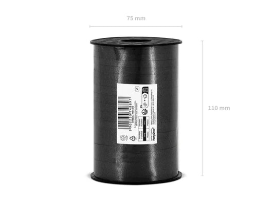 Wstążka plastikowa czarna – 5 mm x 225 m