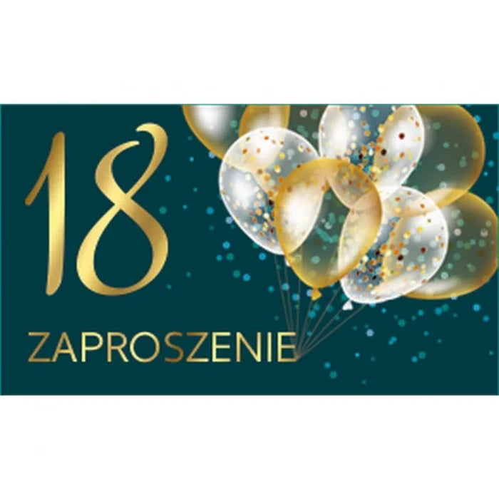 Zaproszenia Urodziny 18-stka