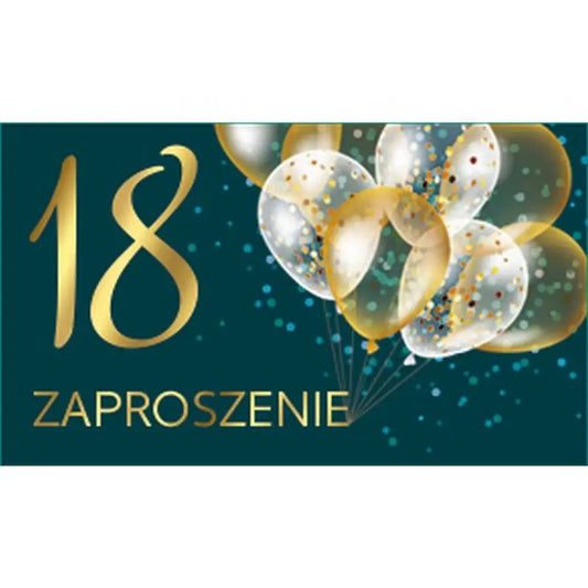 Zaproszenia Urodziny 18-stka