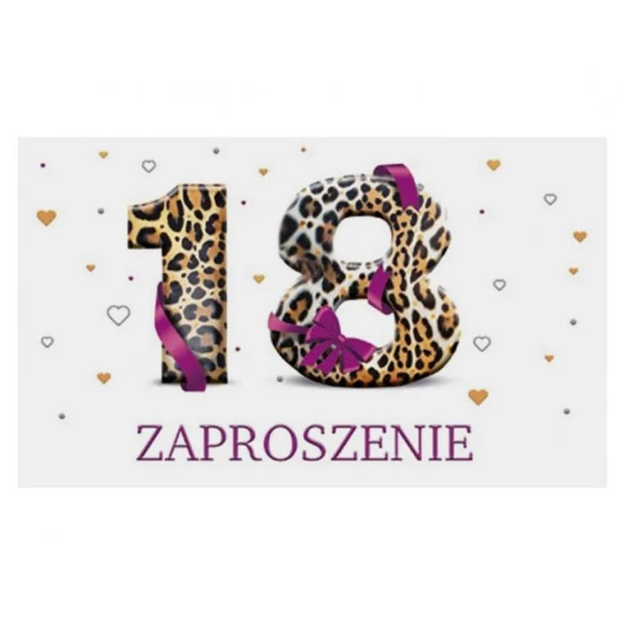 Zaproszenia Urodziny 18-stka