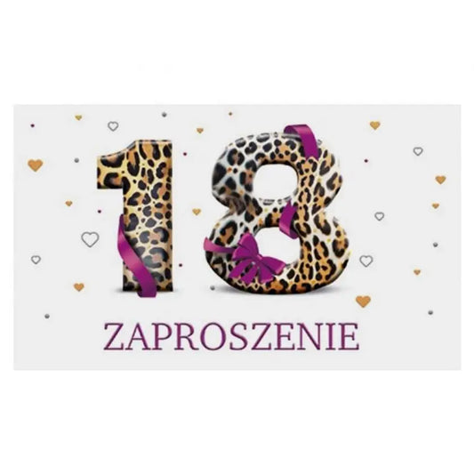 Zaproszenia Urodziny 18-stka