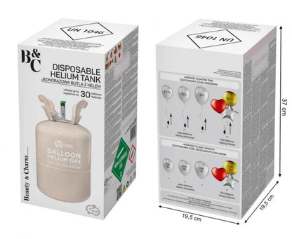 Zestaw 14 balonów foliowych czerwonych w kształcie serca + hel + wstążka + ciężarek