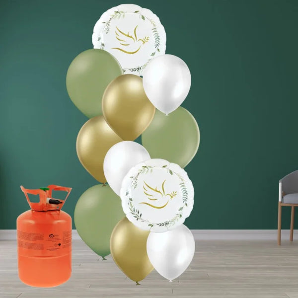 Zestaw balonów komunijnych z helem nr.3