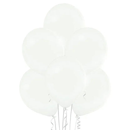 Balony pastelowe Białe, B105, 30 cm 100 szt