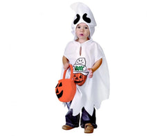 Zestaw Mały Duszek dla dzieci 92/104 cm (3/4 lata) – pelerynka z kapturem i torebka dynia - Costumes