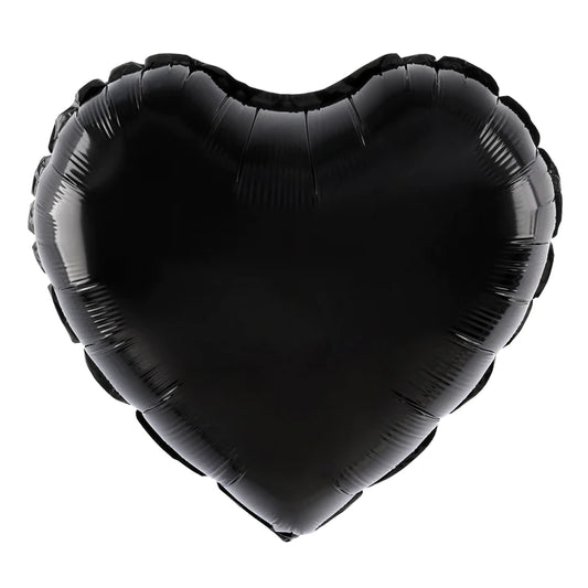 Balon foliowy Serce czarny 18cali