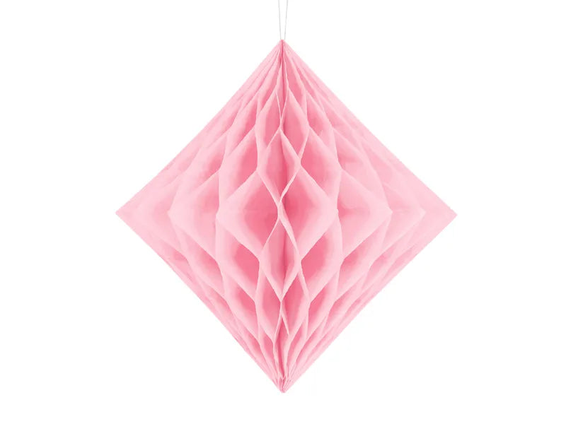 Diament bibułowy, jasny różowy, 20cm