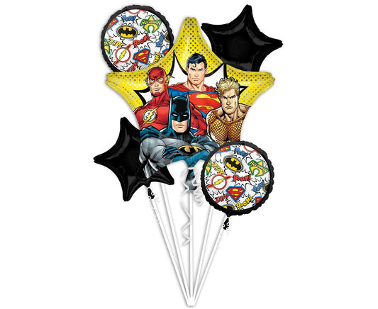 Bukiet z balonów, Justice League, 5 sztuk