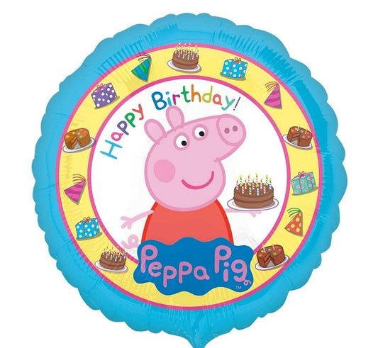 Balon foliowy urodzinowy 18 cali, Świnka Peppa