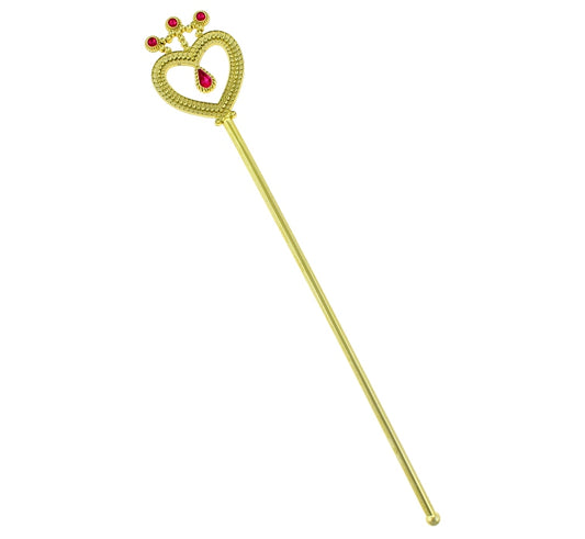 Różdżka Złota z rubinem, 37 cm
