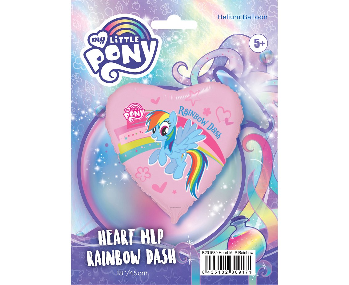 Balon foliowy PONY Rainbow Dash, FX, 46x48cm