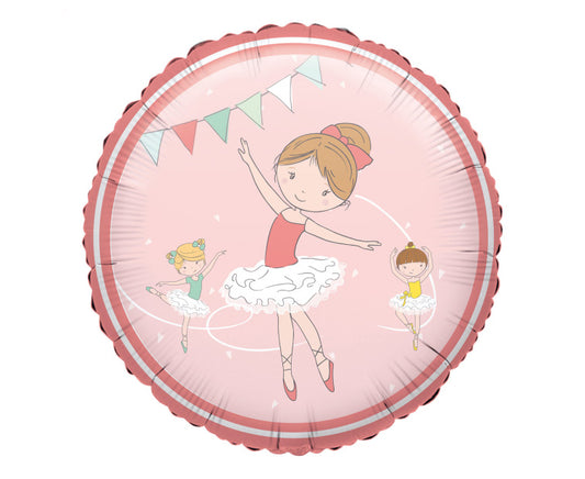 Balon foliowy Baletnica Little Dancer, S40 zapakowany, 18 cali