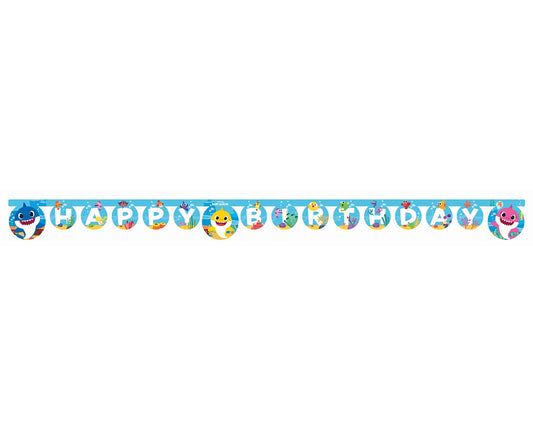 Banner Baby shark - Happy birthday