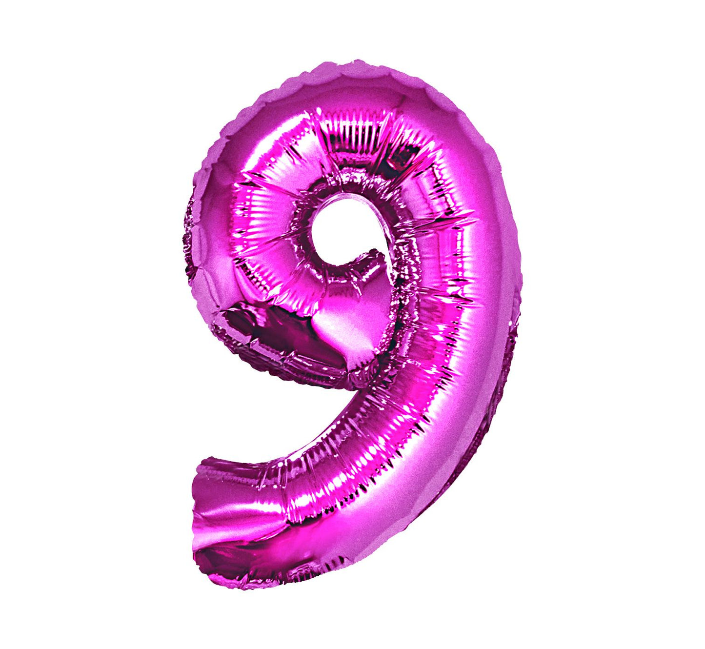 Balon foliowy Cyfra 9, różowa, 92 cm