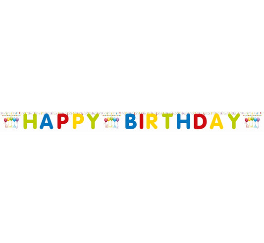 Girlanda Happy Birthday Streamers Party, 200cm