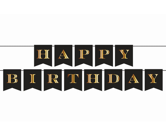 Girlanda papierowa Happy Birthday - B&G Party