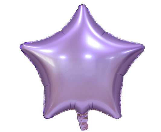 Balon foliowy GWIAZDA, matowa, liliowa, 19 cali