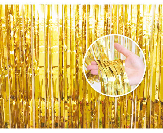 Kurtyna B&c, dekoracyjna złota, 90x240 cm